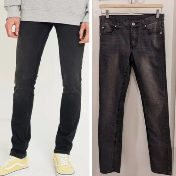 NWT Cheap Monday | Tight Unisex Skinny Jeans in Washed Black - Picture 1 of 14